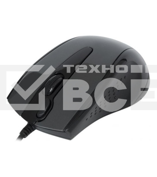 Мышь проводная A4Tech N-500F серый глянец/черный, 1200 dpi, USB, кнопки - 4