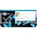 Картридж струйный HP 747 хроматический зеленый, для HP DesignJet Z9+ 300-ml, фото 1