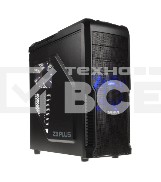 Компьютерный корпус Zalman Z3 Plus черный w/o PSU ATX 1x80mm 1x92mm 2x120mm 2xUSB2.0 1xUSB3.0 audio bott PSU
