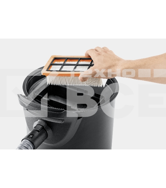 Пылесос Karcher AD 4 PREMIUM желтый/черный, 150/600 Вт, уборка сухая, пылесборник контейнер 17 л