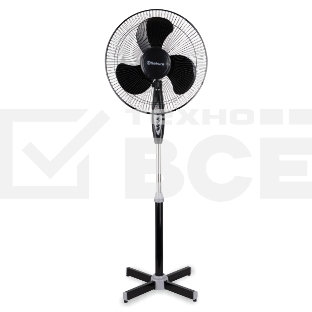 Вентилятор напольный Sakura SA-16BK черный/серый ПДУ таймер 2 шт./кор.