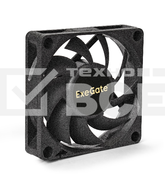Вентилятор для корпуса ExeGate EX07015H3PM черный, 70 мм, 3000 об/мин, 26 дБ, 3 pin
