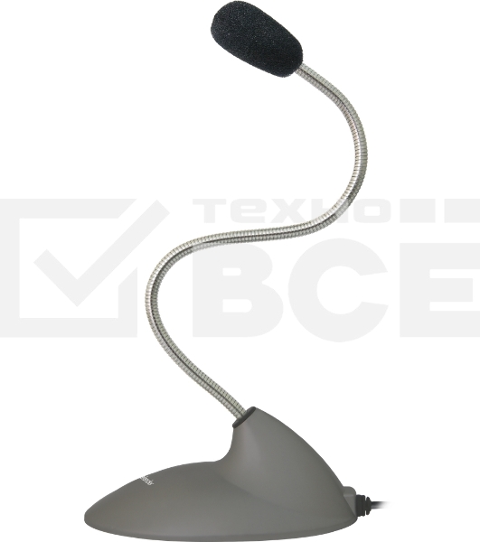 Микрофон компьютерный Defender MIC-111, серый, кабель 1,5 м