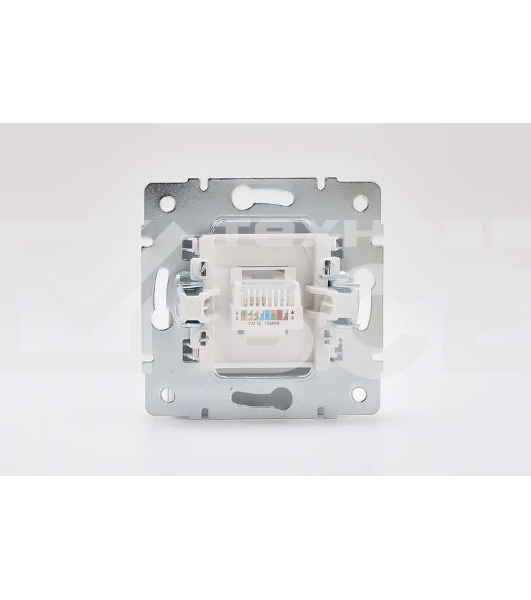 Механизм розетки компьютерн. 1-м СП KARINA RJ45 бел. LEZARD 707-0288-139