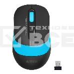 Мышь беспроводная A4Tech Fstyler FG10S черный/синий, 2000 dpi, радиоканал, USB, кнопки - 4, фото3