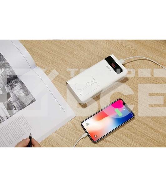 Мобильный аккумулятор Romoss PHP30 Pro (Sense 8P+) Li-Pol 30000mAh 3A+2.1A белый 2xUSB