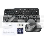 Комплект клавиатура+мышь беспроводные Gembird KBS-9100, 2.4ГГц, чёрн, 84кл, 1600 DPI, бат. в компл., фото7