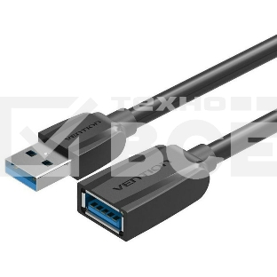 Кабель-удлинитель Vention USB 3.0 AM/AF - 1м Black Edition