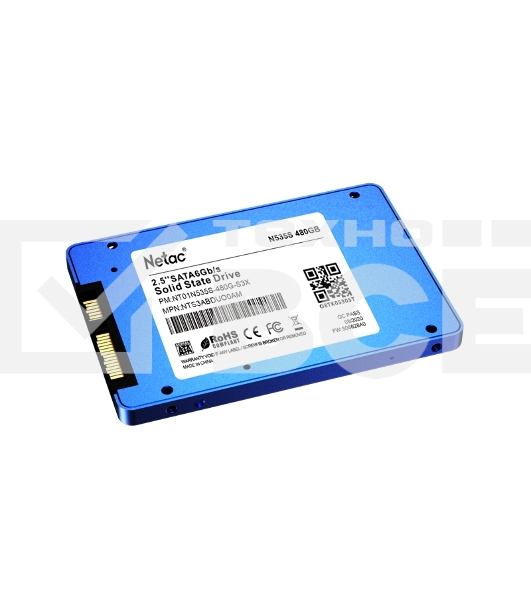 Накопитель SSD Netac N535S, 480Gb, SATA III, 2.5