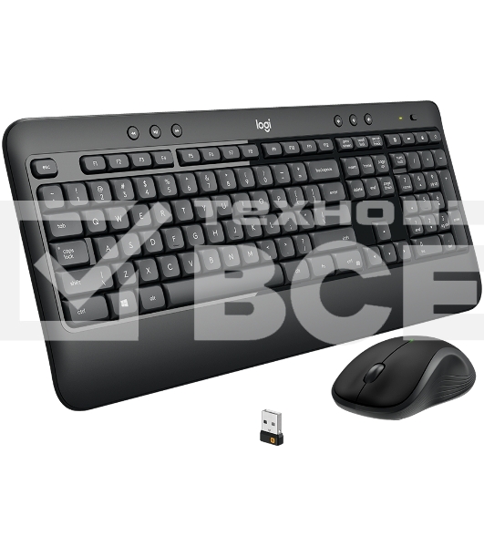 Комплект клавиатура+мышь беспроводной LOGITECH MK540 Advanced black (USB, 1000dpi) (920-008686)