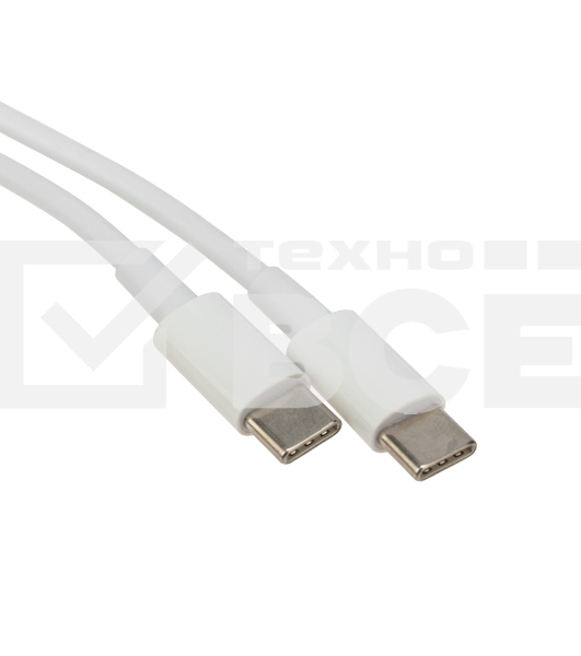 Кабель Type-C - Type-C PD 100W/1m/PVC/white/ Rexant