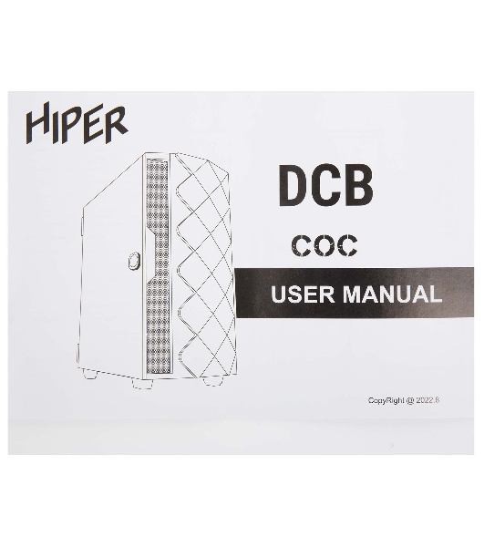 Компьютерный корпус Hiper DCB черный без БП ATX 1x120mm 1x140mm 1xUSB2.0 1xUSB3.0 audio bott PSU