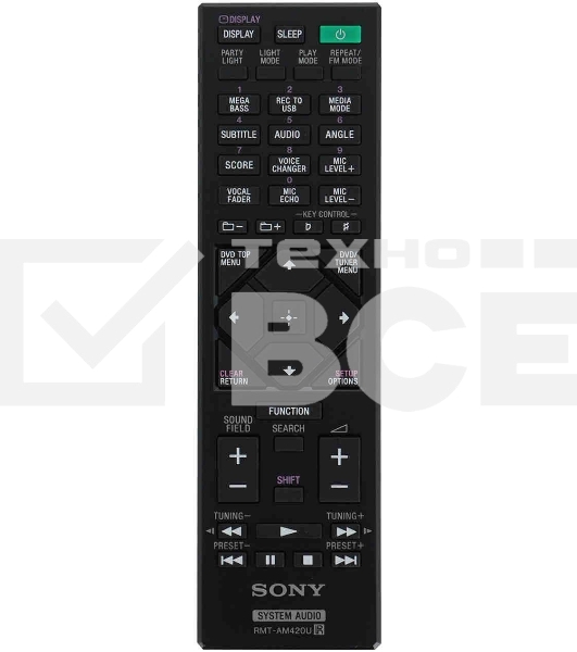 Минисистема Sony MHC-V73D черный CD CDRW DVD DVDRW FM USB BT