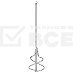 Миксер для строительных смесей, 80х400мм, хвостовик SDS plus Сибртех, фото3