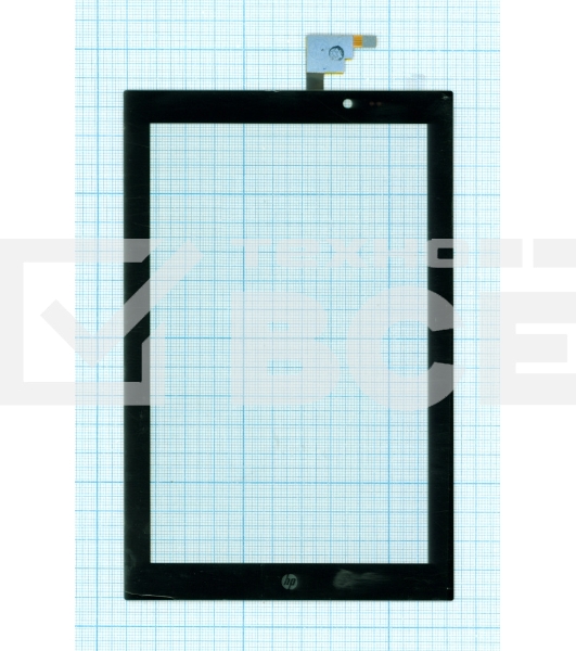 Сенсорное стекло (тачскрин) для HP Slate 7 3G, черное
