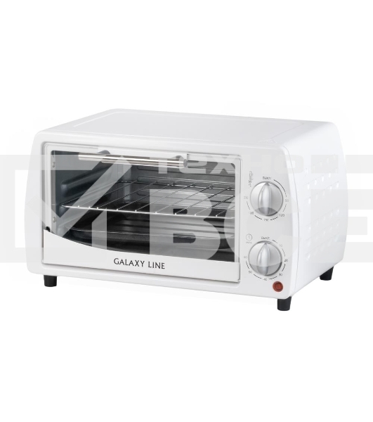 Мини-печь Galaxy Line GL 2626, белый, 10 л, 1000 Вт, таймер на 60 минут, индикатор работы, автоотключение