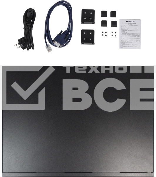 Коммутатор ORIGO Managed L3 Switch 48x1000Base-T PoE, 6x10GBase-X SFP+, PoE Budget 880W, RJ45 Console, 19