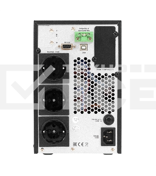 Источник бесперебойного питания On-line ExeGate PowerExpert TL-2000.LCD.AVR.3SH.USB.RS232.SNMP 2000VA/2000W, On-Line, PF=1, LCD, 3*Schuko, RS232, USB, SNMP-slot, встроенные батареи 12V 7.2Ah - 4шт, Tower, металлический корпус, черный