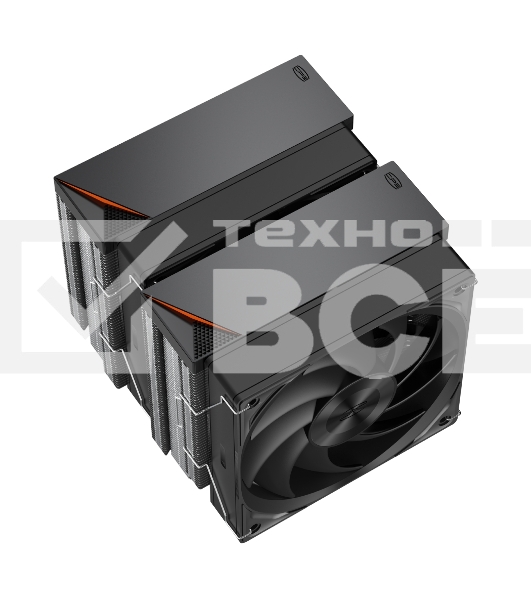 Кулер для процессора PCCooler RZ620 BK (260W, 4-pin PWM, 157.5mm, Al/Cu, 6x6mm, 1x120mm, 86.73CFM, 32dBA, 2200RPM, S: 1851/1700/1200/115X, AM5/AM4, black)