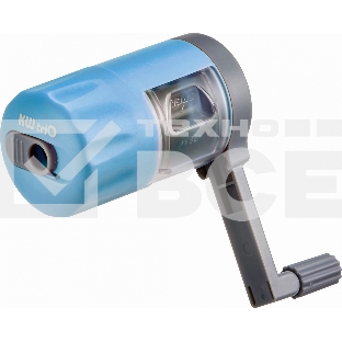 Точилка для карандашей механическая Kw-Trio 03420BLUE 1 отверстие металл/пластик голубой пл.бокс