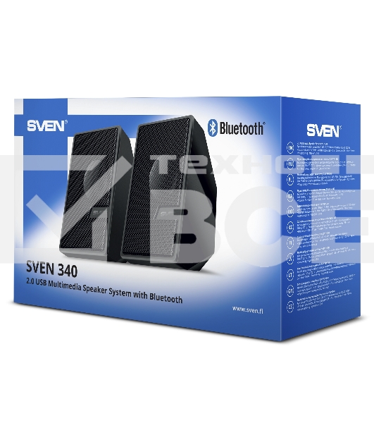 Колоки SVEN АС 340, черный (6 Вт, питание USB, Bluetooth)