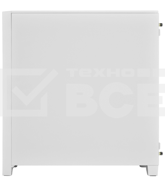 Корпус без блока питания Corsair iCUE 4000D RGB Airflow, Midi-Tower, TG, 3x120mm RGB, 1xUSB-A 3.2, 1xUSB 3.2 Type-C, E-ATX, ATX, mATX, mITX White