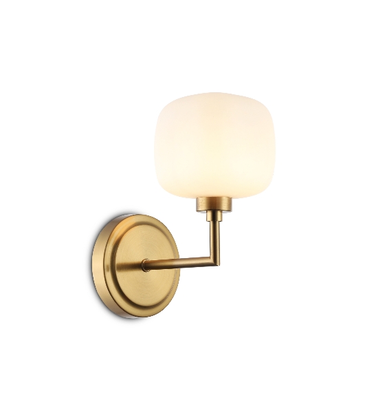 Настенный светильник Ambrella light LH53021 BS/FR латунь/белый матовый G9 max 40W 195*120*230