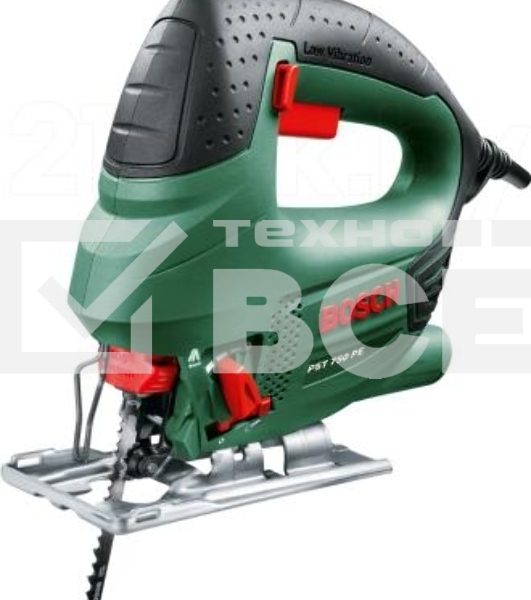 Лобзик электрический Bosch PST 750 PE 06033A0520 Лобзик 530 Вт, 500 - 3100 ходов/мин, 2.4 кг