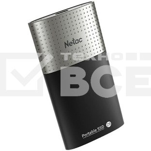 Внешний накопитель SSD External Netac 250Gb Z9 <NT01Z9-250G-32BK> (USB3.2, up to 550/480MBs, 90х47.5х11.5mm, Aluminium+Plastic)