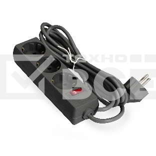 Сетевой фильтр ExeGate EX279352RUS EC-3-5B (3 розетки, 5м, евровилка, черный)