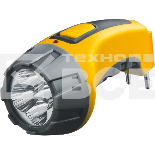 Фонарь NAVIGATOR 94 951 NPT-CP03-ACCU  Пласт. 4LED, прям. зар-ка, акк.4В, 500мАч.