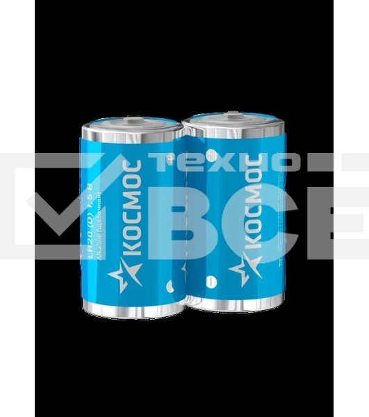 Элемент питания LR20 (уп.2шт) Космос KOCLR20MAX2S