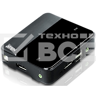 Коммутатор-KVM 2-х портовый с поддержкой USB, DisplayPort 2-х портовый KVM-коммутатор с поддержкой USB, DisplayPort