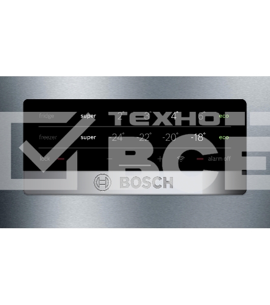 Холодильник Bosch KGN49XLEA нержавеющая сталь двухкамерный 330/108л морозилка снизу, No Frost