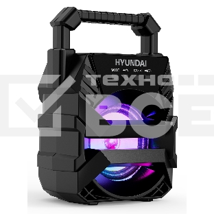 Колонка портативная Hyundai H-PS1000 черный 9 Вт 1.0 BT/USB 10м 500mAh