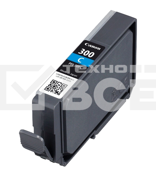 Картридж струйный Canon PFI-300 C EUR/OCN голубой (735 стр.) для Canon imagePROGRAF PRO-300