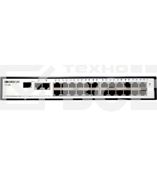 Настраиваемый L2-коммутатор ORIGO OS1326/A1A 24x100Base-TX, 1x1000Base-T, 1xCombo 1000Base-T/SFP