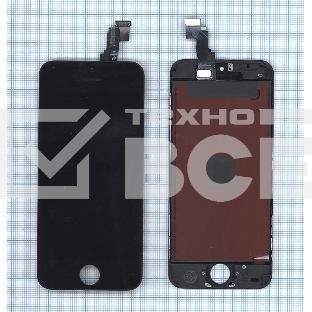 Дисплей для iPhone 5C в сборе с тачскрином (LT) черный