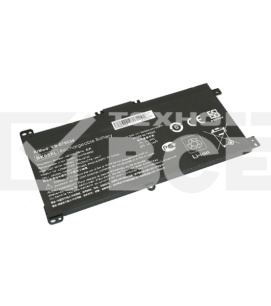 Аккумуляторная батарея для ноутбука HP Pavilion X360 (BK03-3S1P) 11,55V 3400mAh OEM черная