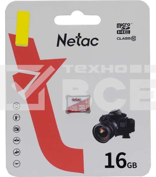 Флеш карта microSDHC 16Gb Netac P500 ECO (50/95 Mb/s, no adapter) (NT02P500ECO-016G-S)