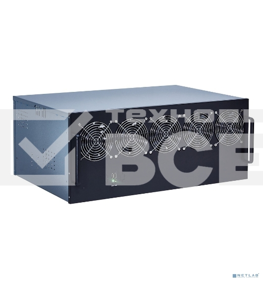 Корпус для майнинга Exegate EX270772RUS Pro 13-430 <без БП, 2*USB, 5*fan 120мм, места под: 13 видеокарт, 2 БП>