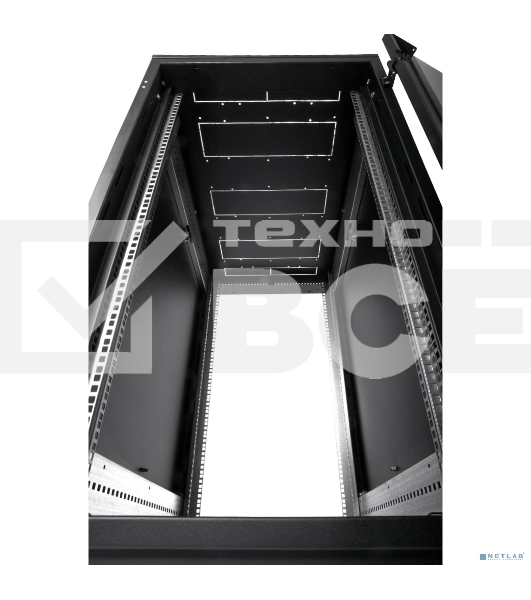 Шкаф телекоммуникационный напольный 18U (600x800) дверь стекло, цвет чёрный (ШТК-М-18.6.8-1ААА-9005)