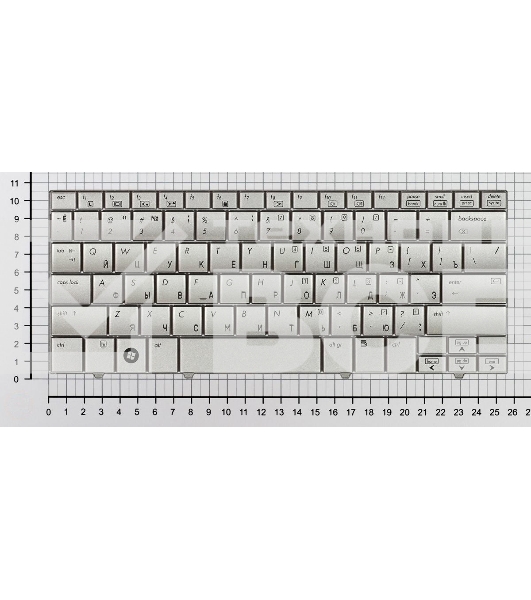 Клавиатура для ноутбука HP Mini 2133 2140 серебристая