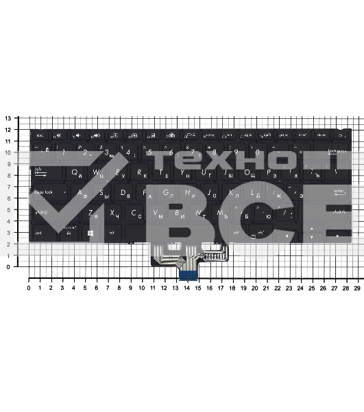 Клавиатура для ноутбука Asus Zenbook 14 UM433DA черная