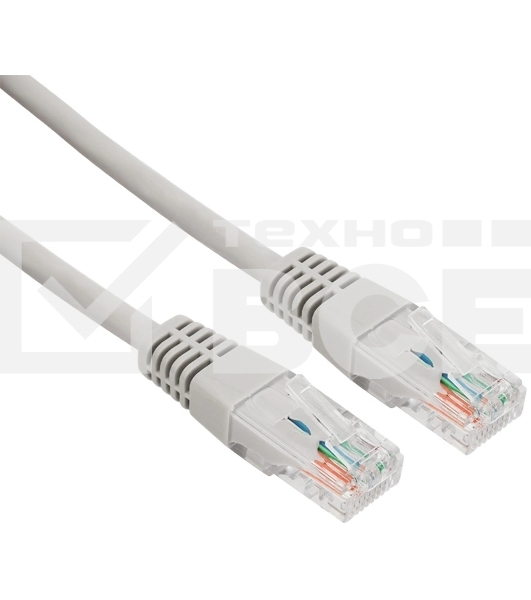 Пaтч-корд U/UTP Rexant, категория 5e, RJ45-RJ45, неэкранированный, LSZH серый, 5м