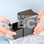 Точилка для карандашей механическая Deli 71160Black 1 отверстие пластик черный, фото 1