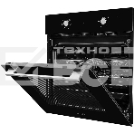 Духовой шкаф MONSHER MOE 6162 Noir, 5 режимов работы, объем духовки 58 л., утапливаемые переключатели, сенсорный таймер, 2 стекла в дверце, энергоэффективность А, цвет: черный,фурнитура серебряная, фото7