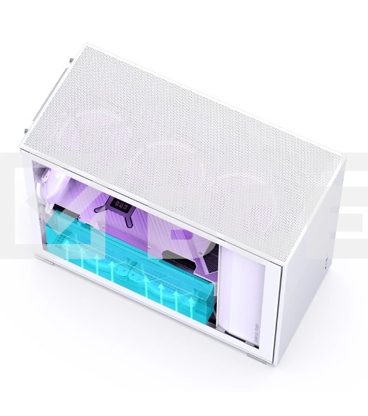 Корпус компьютерный Mini-Tower/ Case JONSBO D31 STD, Mini-Tower, TG, no fan, 1xUSB-A 3.2 + 1xUSB-C 3.2, mATX, mDTX, mITX White