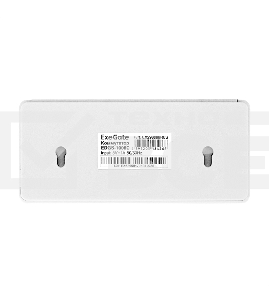 Коммутатор неуправляемый ExeGate EDGS-1008C (8-портовый гигабитный UTP 10/100/1000 Base-T, с функцией энергосбережения (EEE), настольный/настенный)