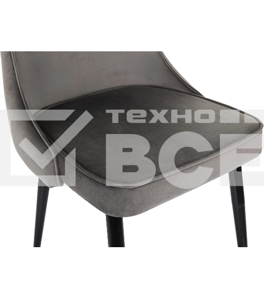 Стул для дома Бюрократ CH-K4 т. серый Holland 18 металл черный на ножках